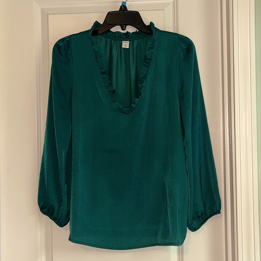 Old Navy Emerald Green Blouse